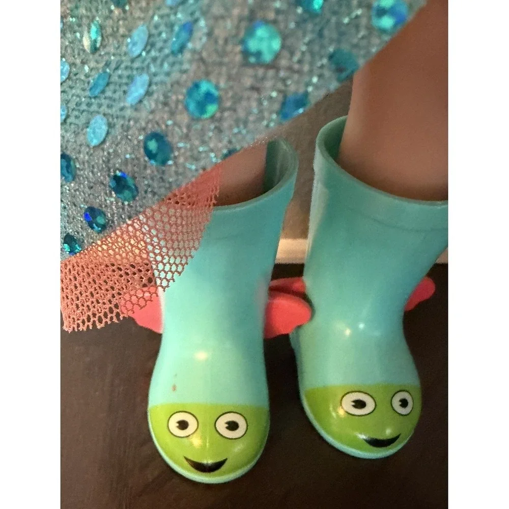 American Girl WellieWishers Camille Doll Mermaid Outfit Boots 14.5